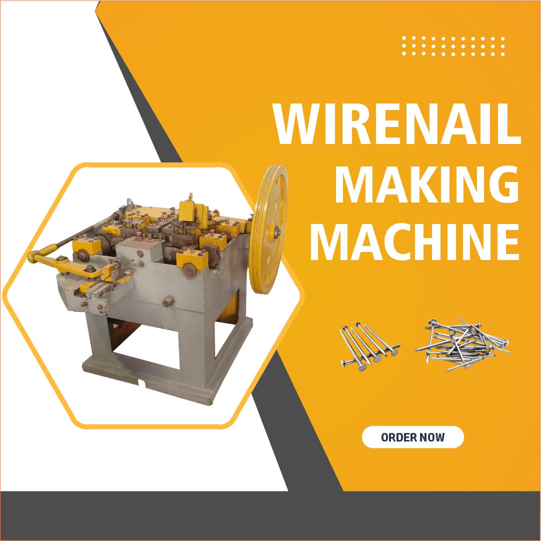 Wire Nail Making Machine with Polishing Drum – Complete Nail Production Solution